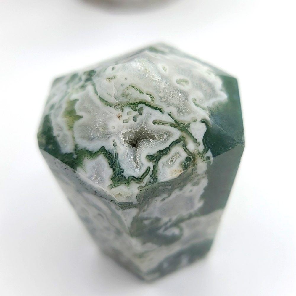CLEARANCE Moss Agate with Drusy Cupcake Chunky Tower B - Picture 5 of 5